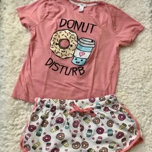 Forever 21 Donut Disturb Pajama set